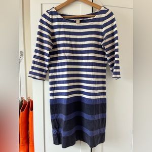 Blue striped Banana Republic Cotton Dress